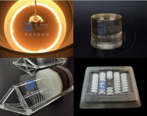 LiNbO3 Crystal Piezoelectric Wafer 3 Inci 4 Inci Gelombang Akustik Permukaan