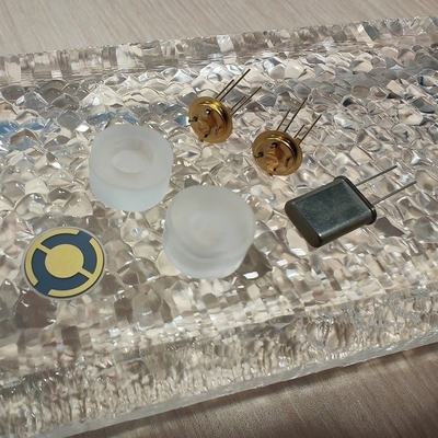 Endcap Coated AT Quartz Blanks Untuk Sensor Tekanan Mode Geser Ketebalan