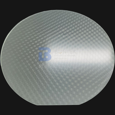 150mm 200mm Fused Silica Wafer Borosilikat Dengan Tanah Tepi Datar Atau Takik