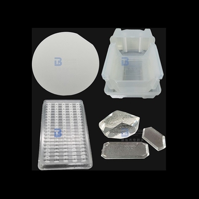 Sisi ganda dipoles Single Crystal Quartz Wafer Ultra Tipis DT Cut