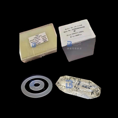 Plano Alpha Quartz Crystal Blanks Diserahkan Untuk Osilator Kontrol Waktu